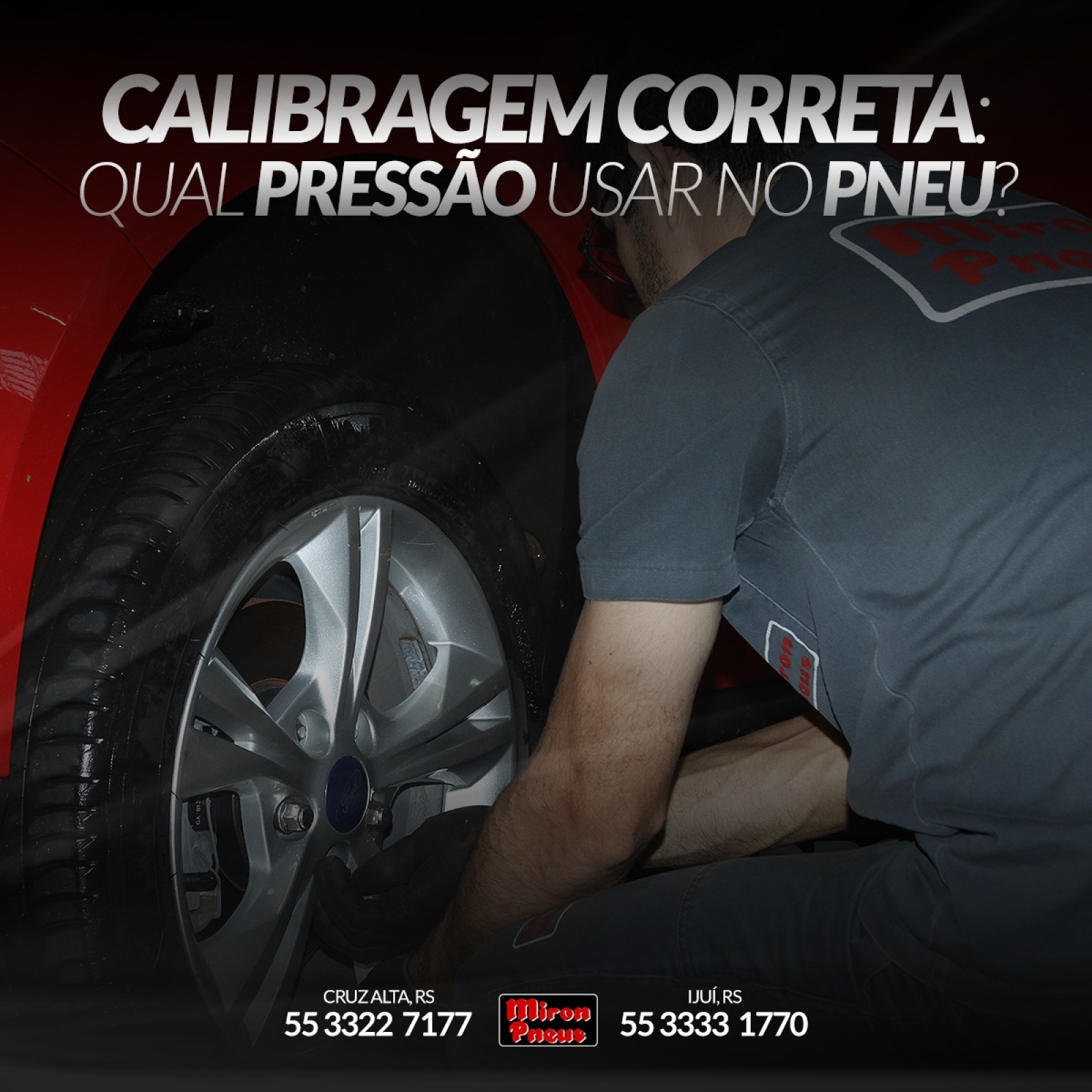 Calibragem correta: qual pressão usar no pneu?