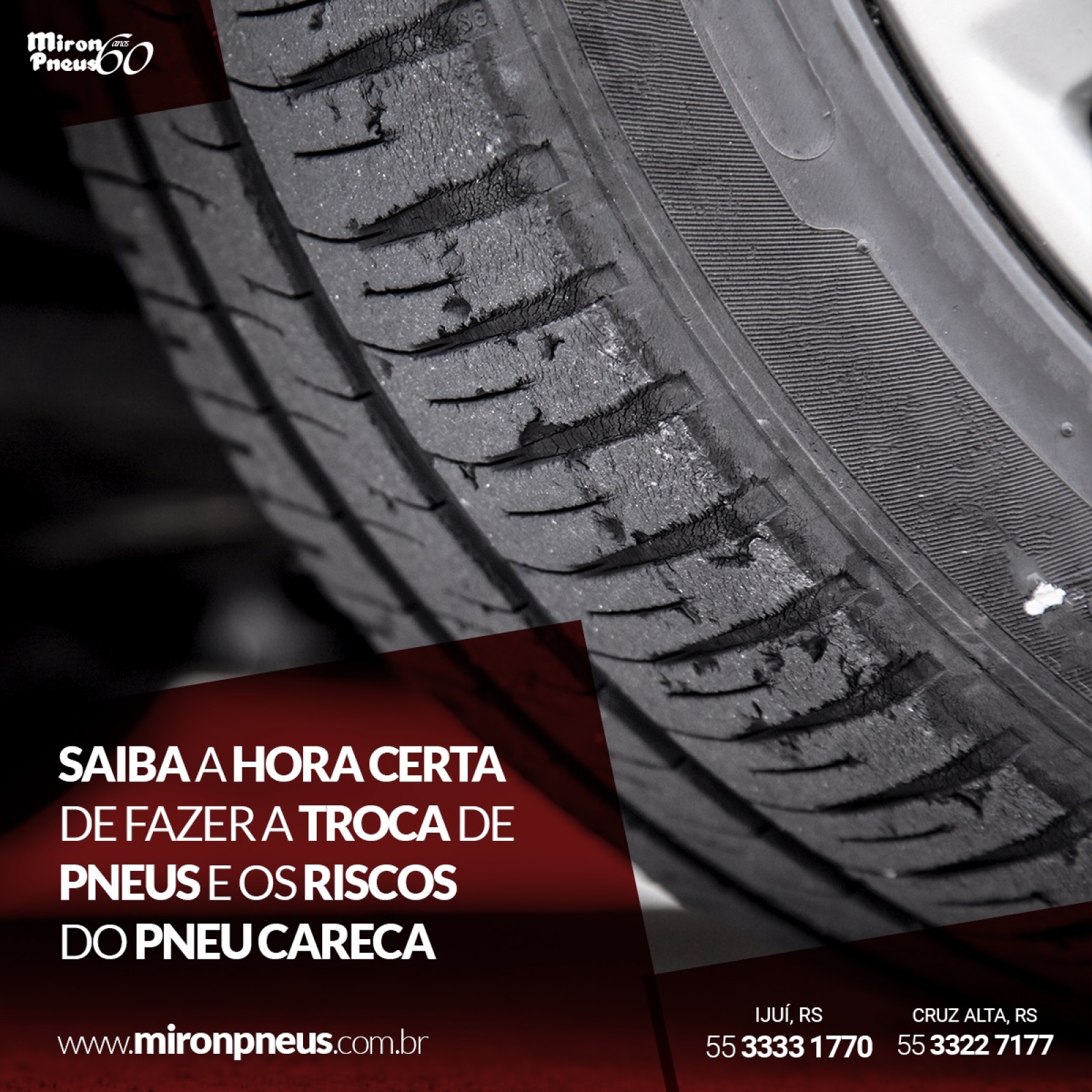 Saiba a hora certa de fazer a troca de pneus e os riscos do pneu careca