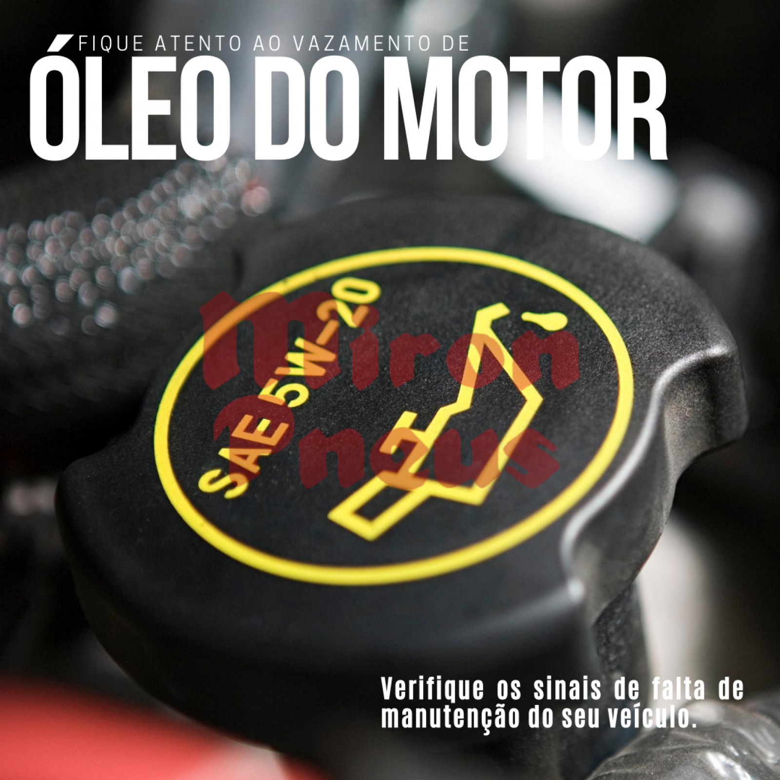 Vazamento de óleo do motor