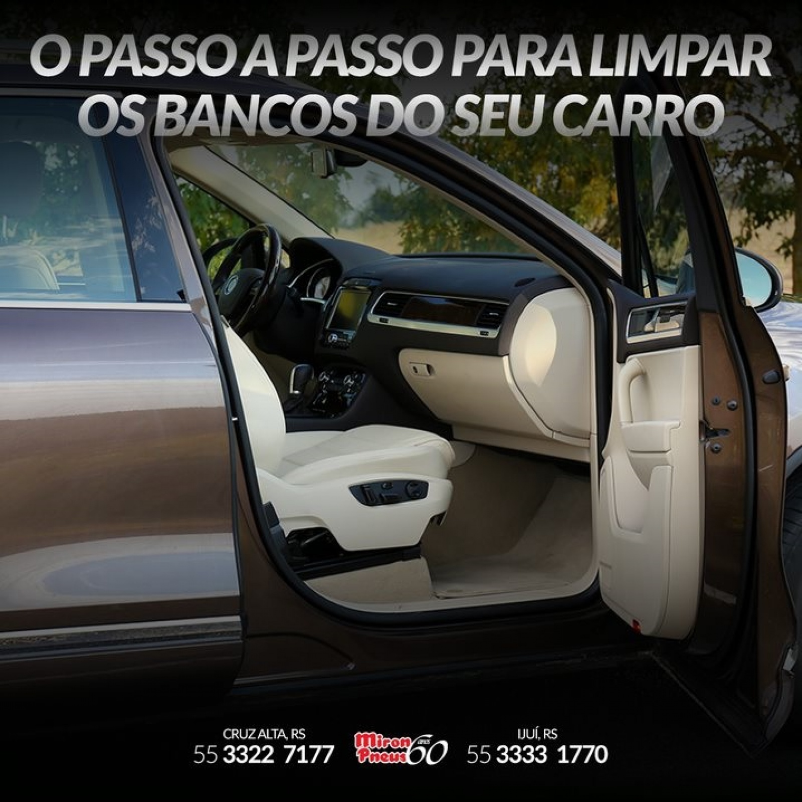 O PASSO A PASSO PARA LIMPAR OS BANCOS DO SEU CARRO