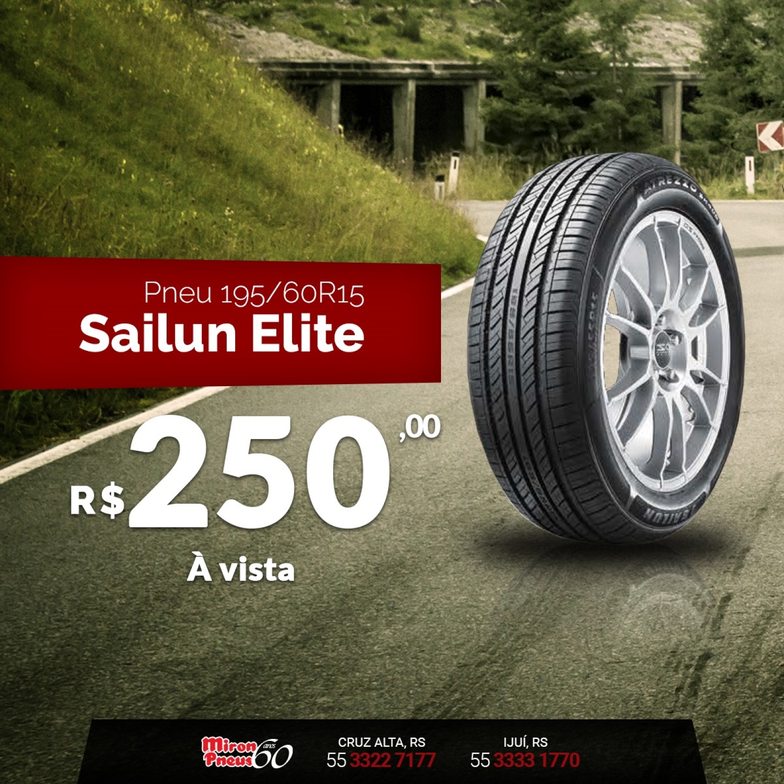 PNEU NOVO 195/65 R15 Sailun Elite