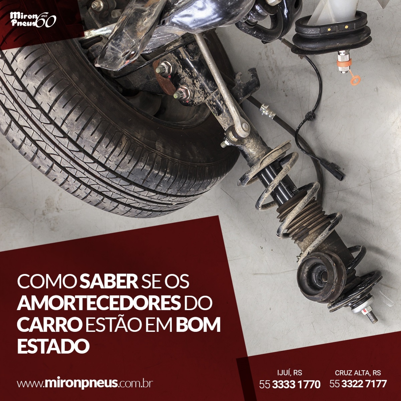 Como saber se os amortecedores do carro estão em bom estado