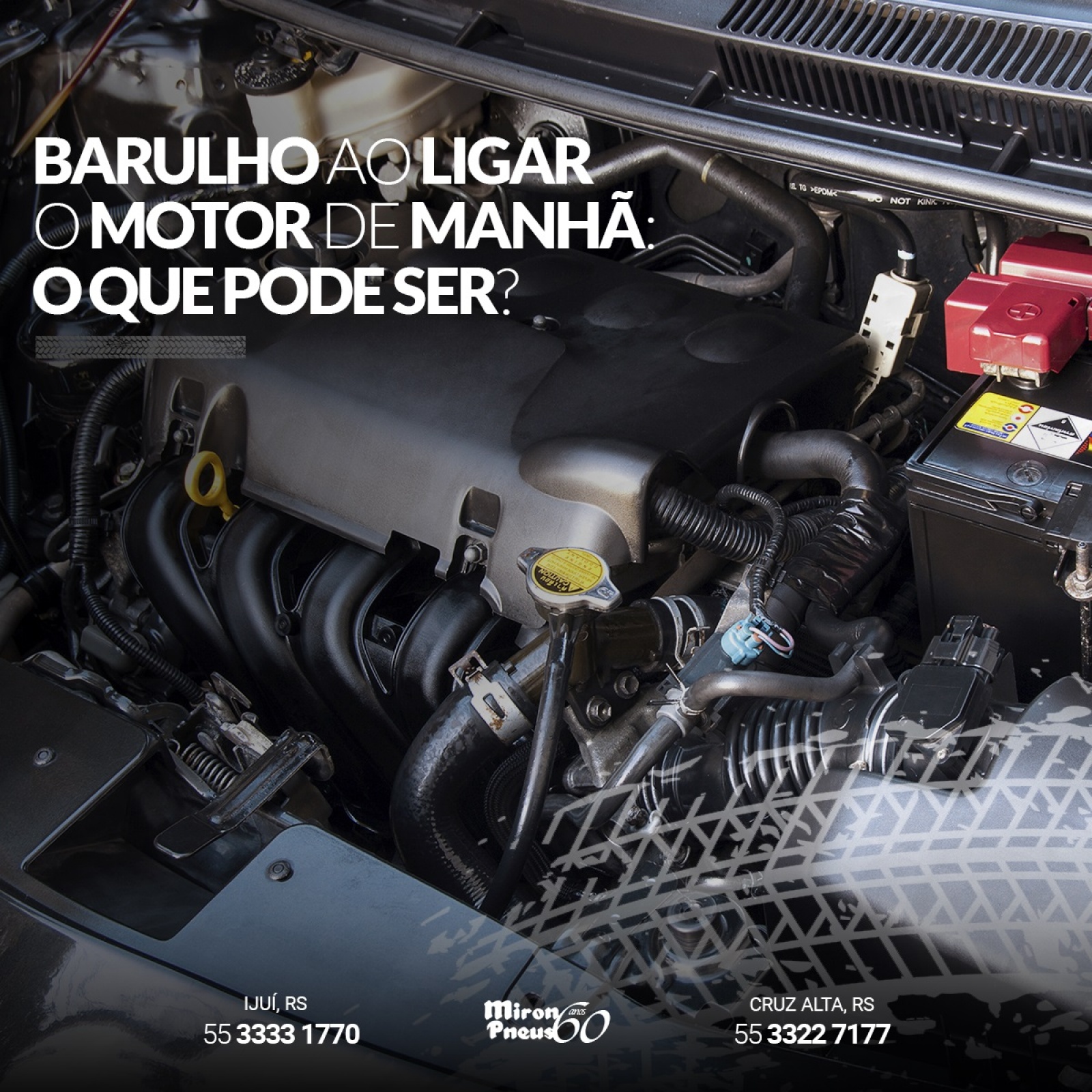 Barulho ao ligar o motor de manhã: o que pode ser?