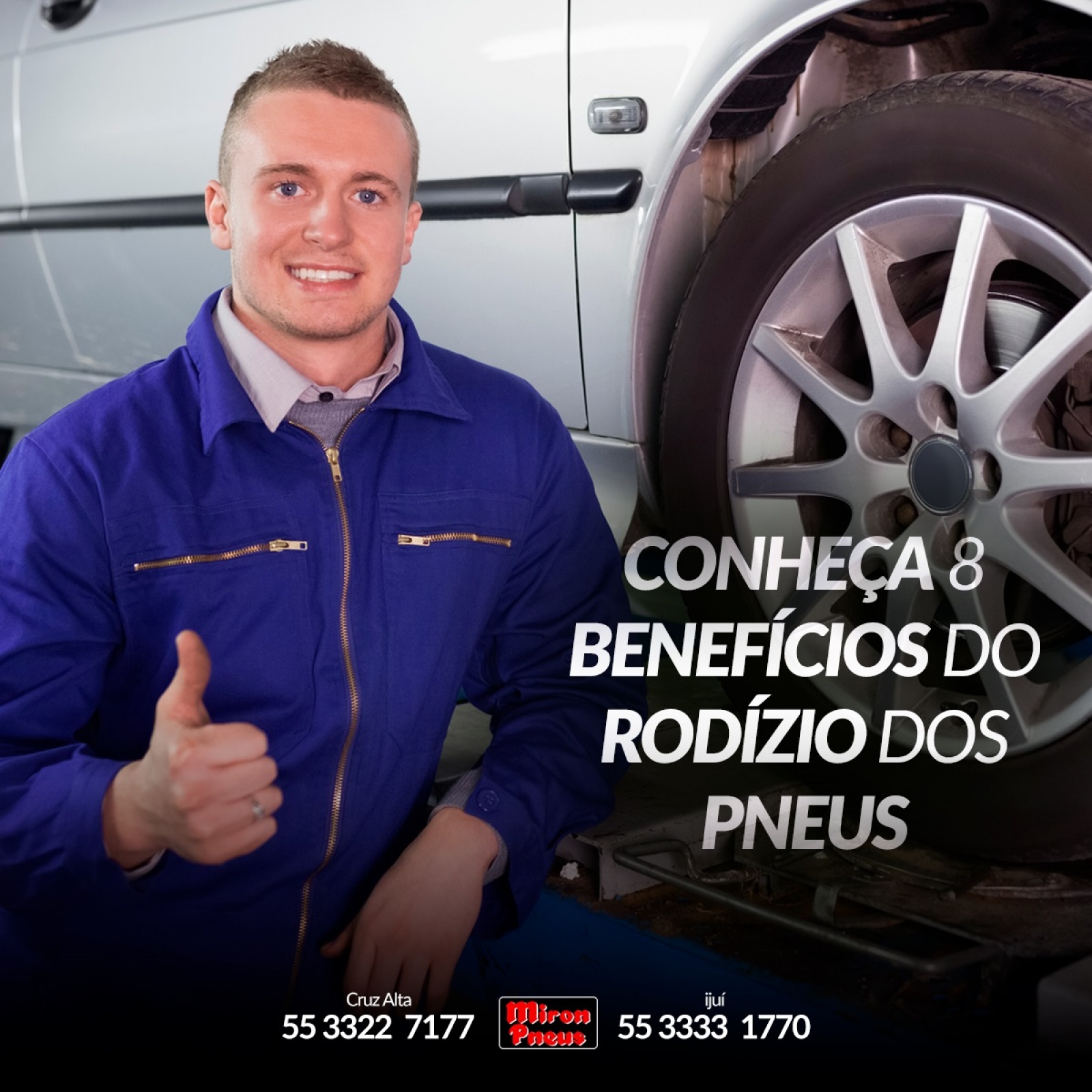 Conheça 8 Benefícios do Rodízio dos Pneus.