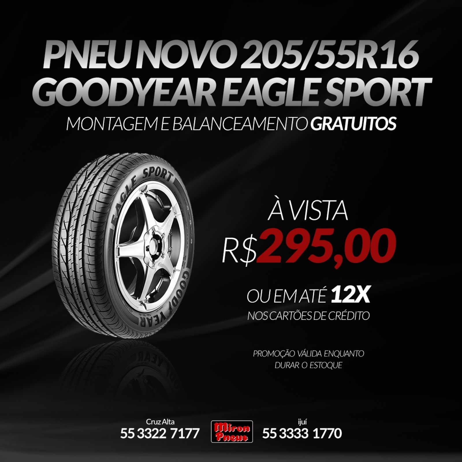 PNEU NOVO 205/55R16 Goodyear Eagle Sport