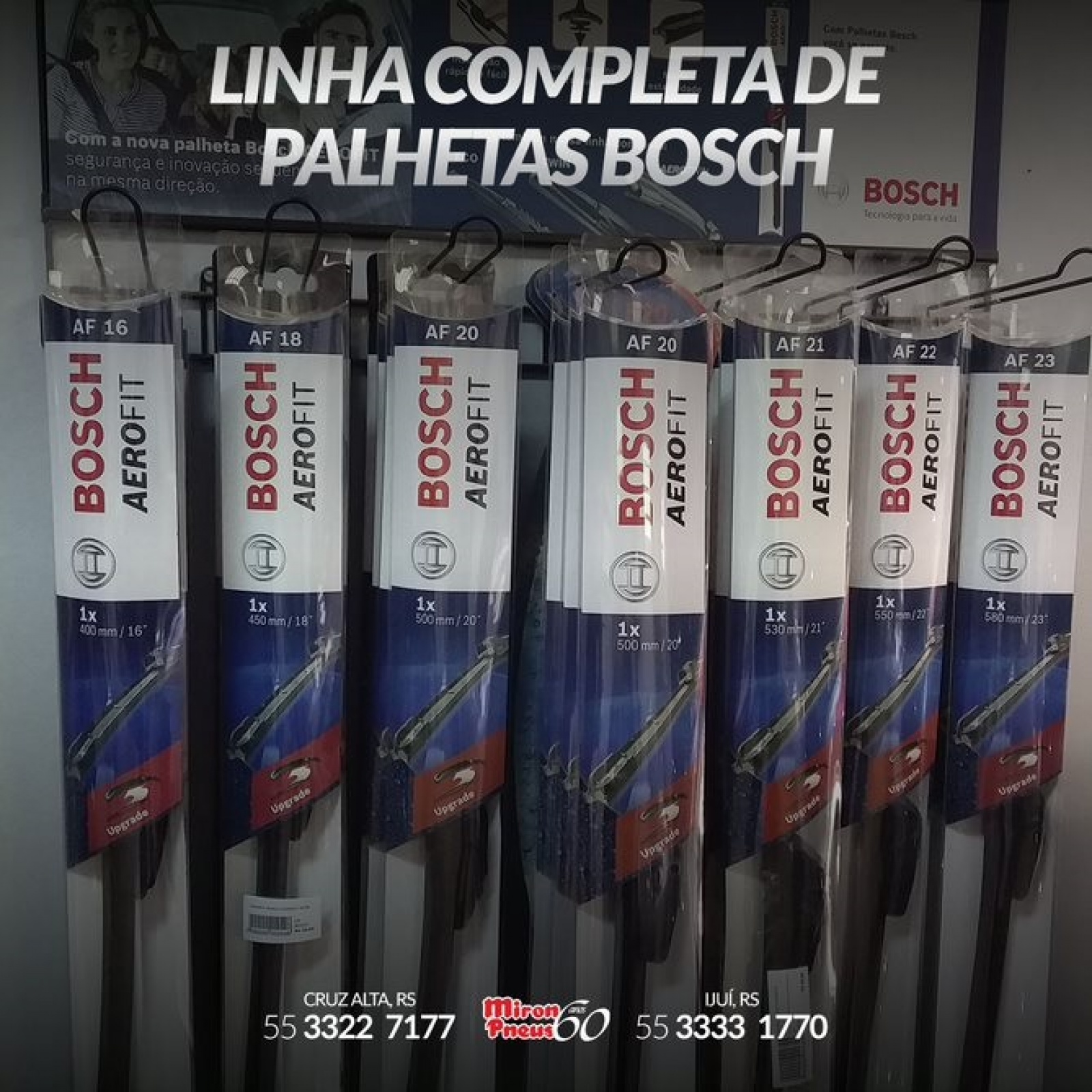 Linha Completa de Palhetas Bosch