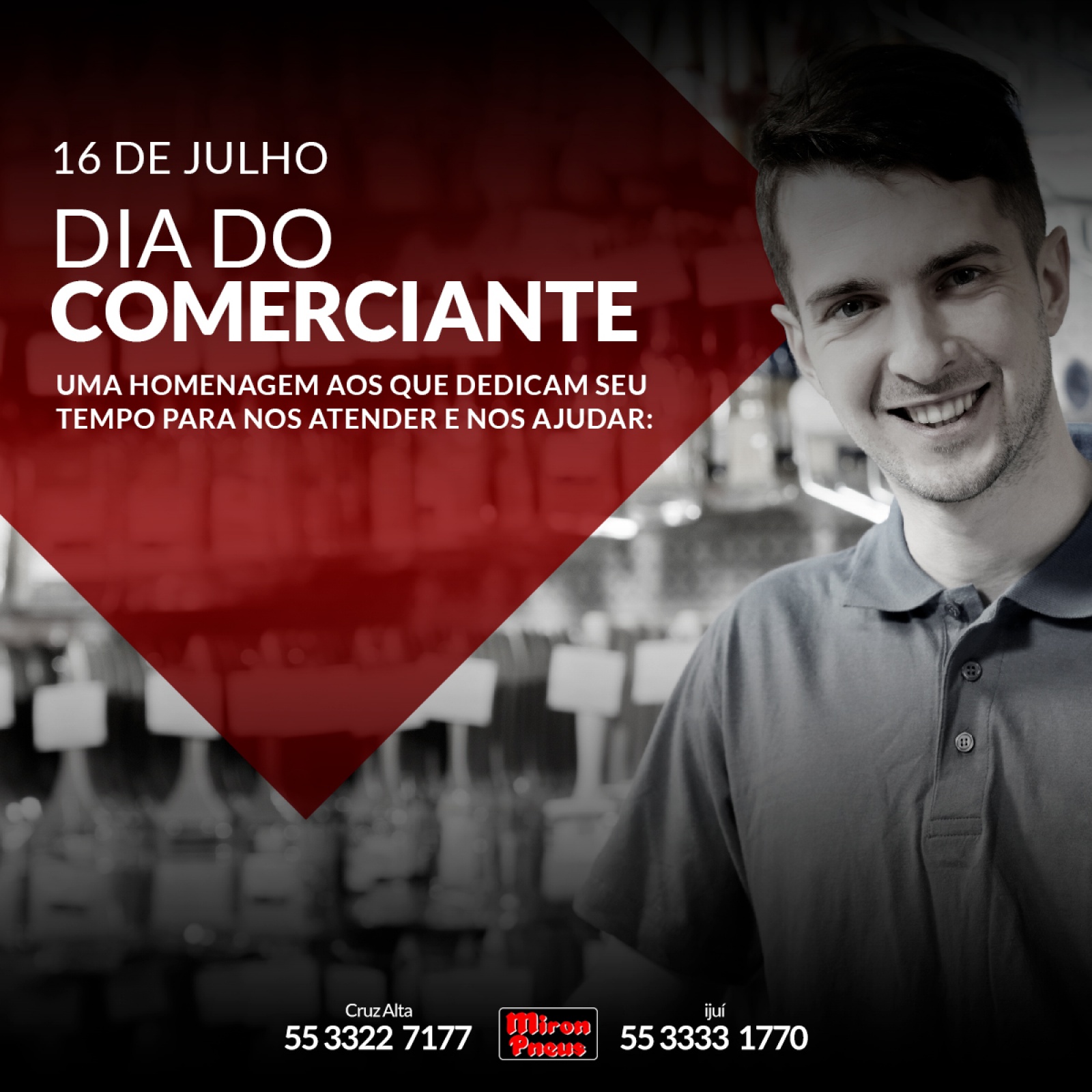 Feliz dia do Comerciante!