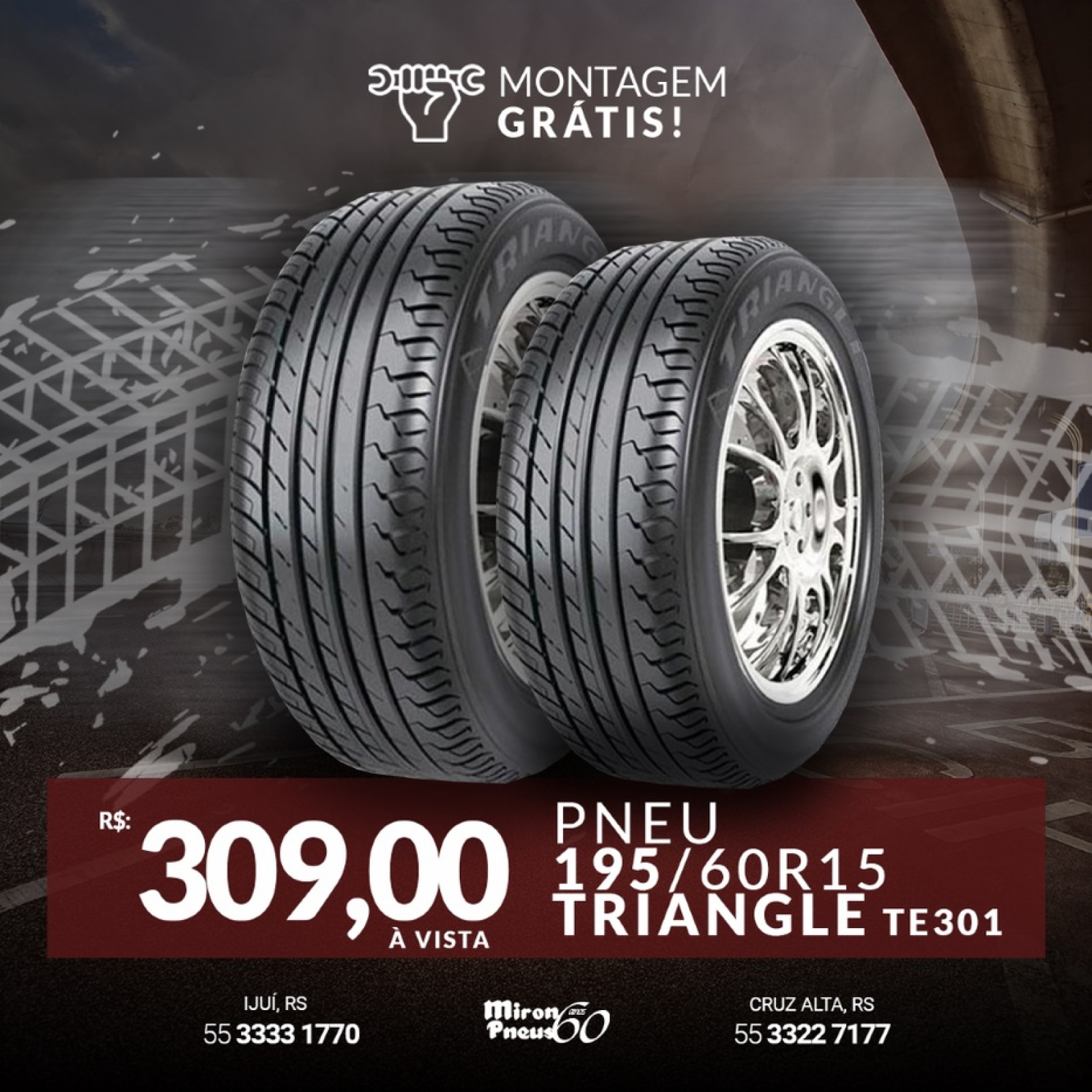 PNEU NOVO 195/60 R15 Triangle TE301