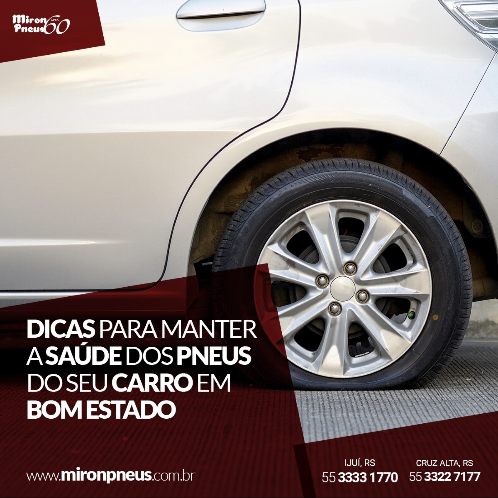 Dicas para manter a saúde dos pneus do seu carro em bom estado