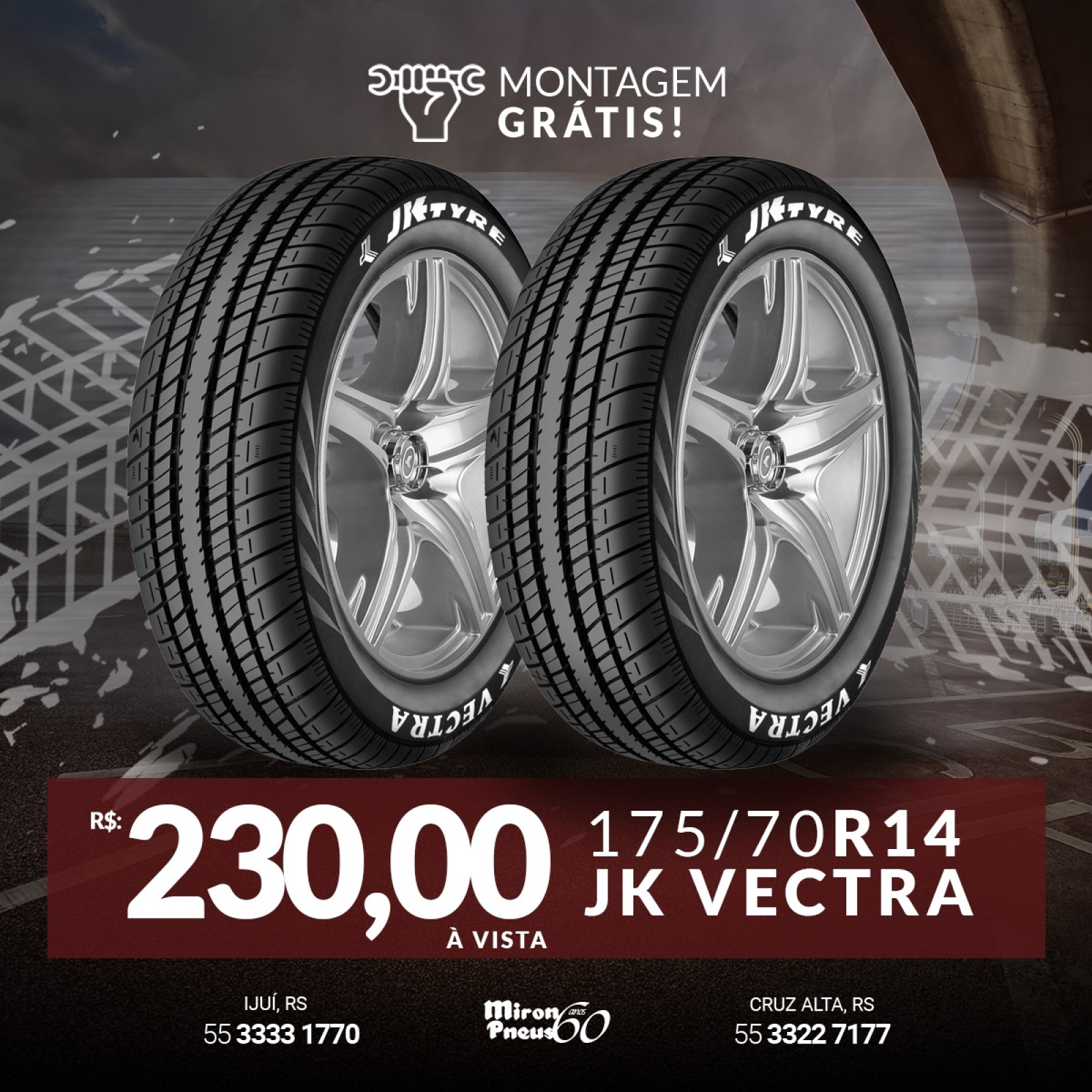 PNEU NOVO 175/70 R14 JK Vectra