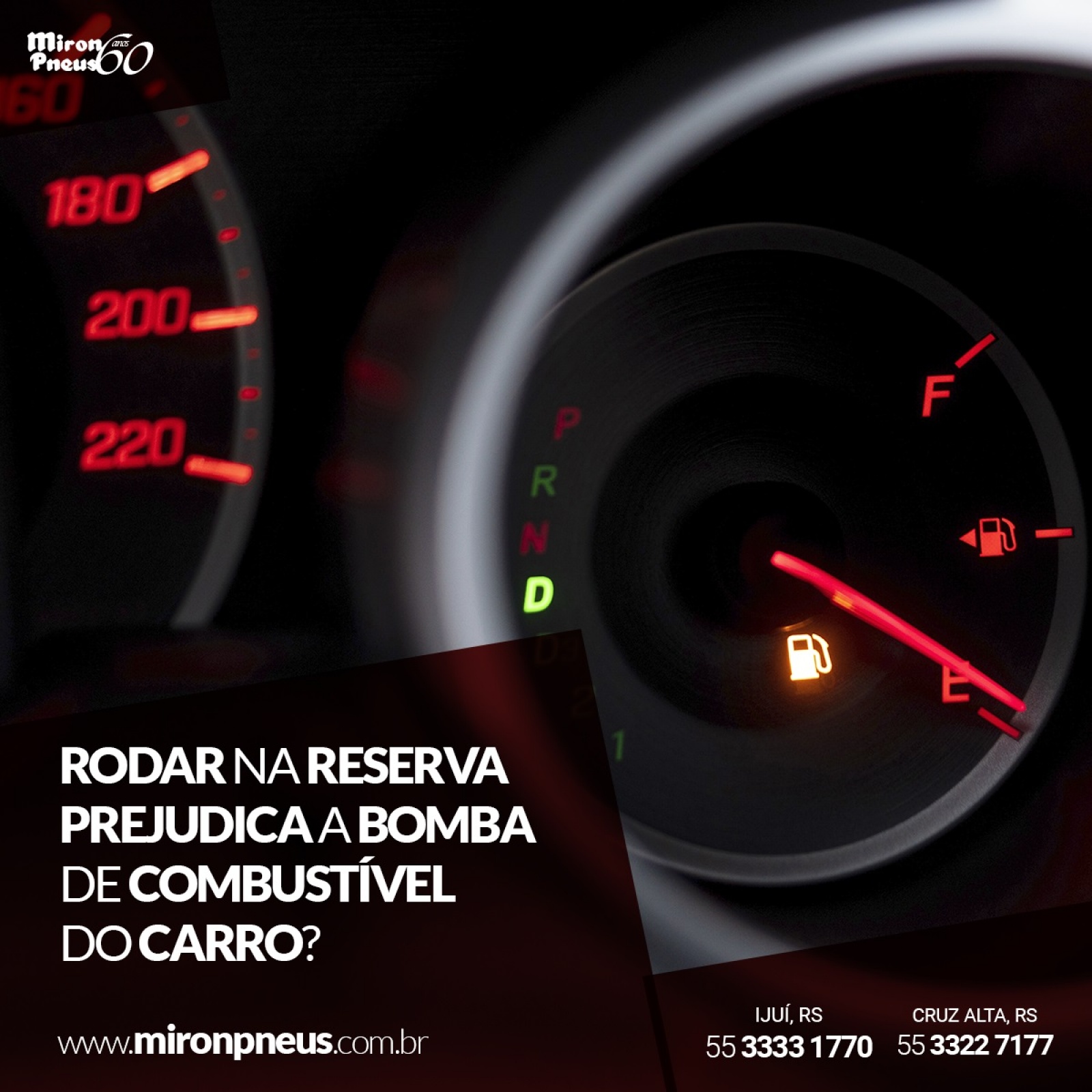 Rodar na reserva prejudica a bomba de combustível do carro?