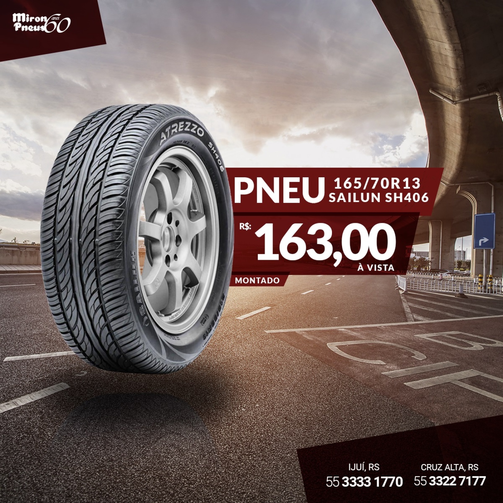 PNEU NOVO 165/70 R13 Sailun SH406