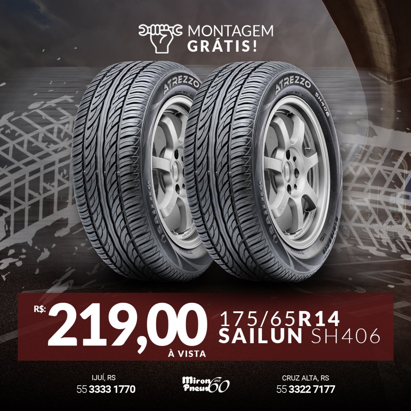 PNEU NOVO 175/65 R14 Sailun SH406