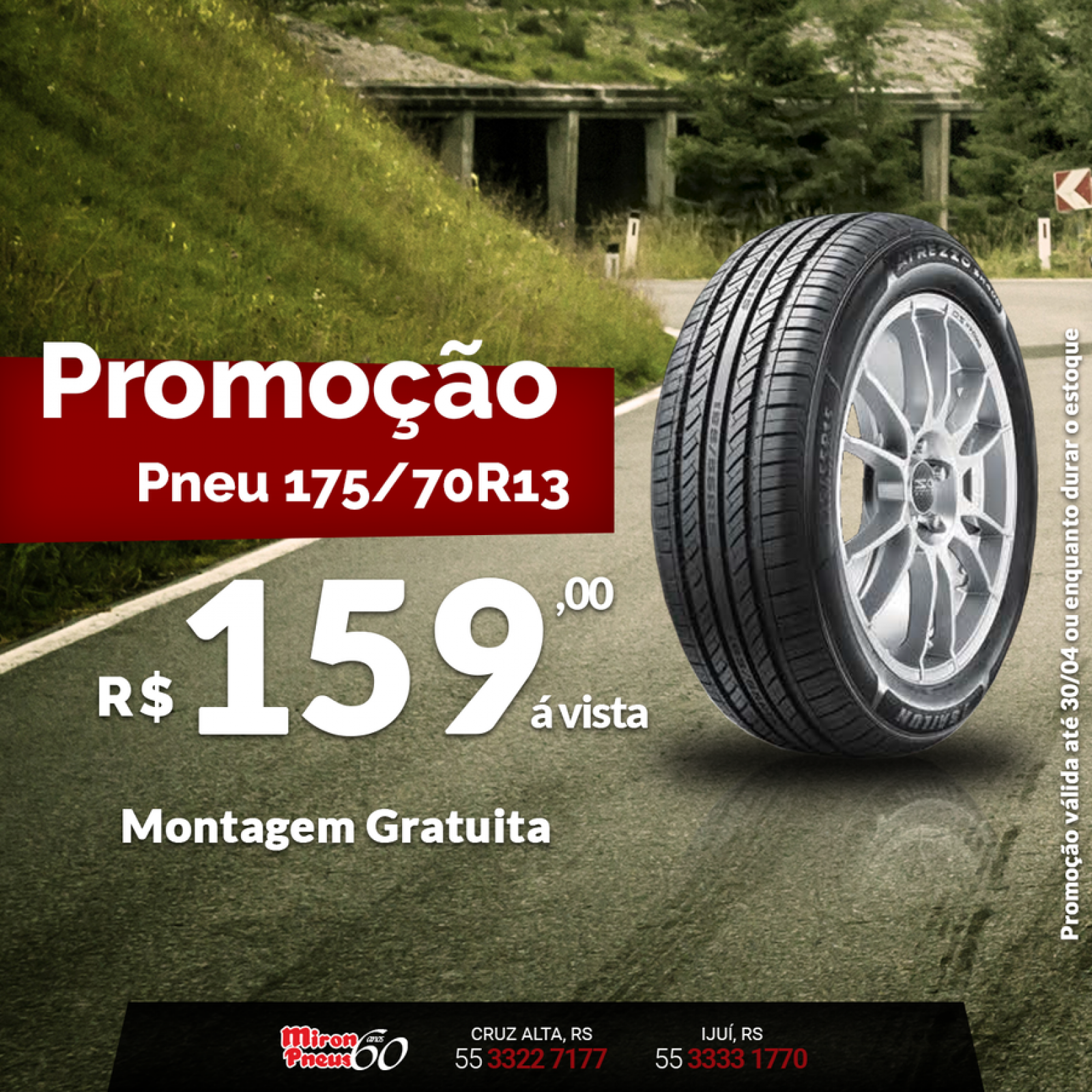 PNEU NOVO 175/70R13 