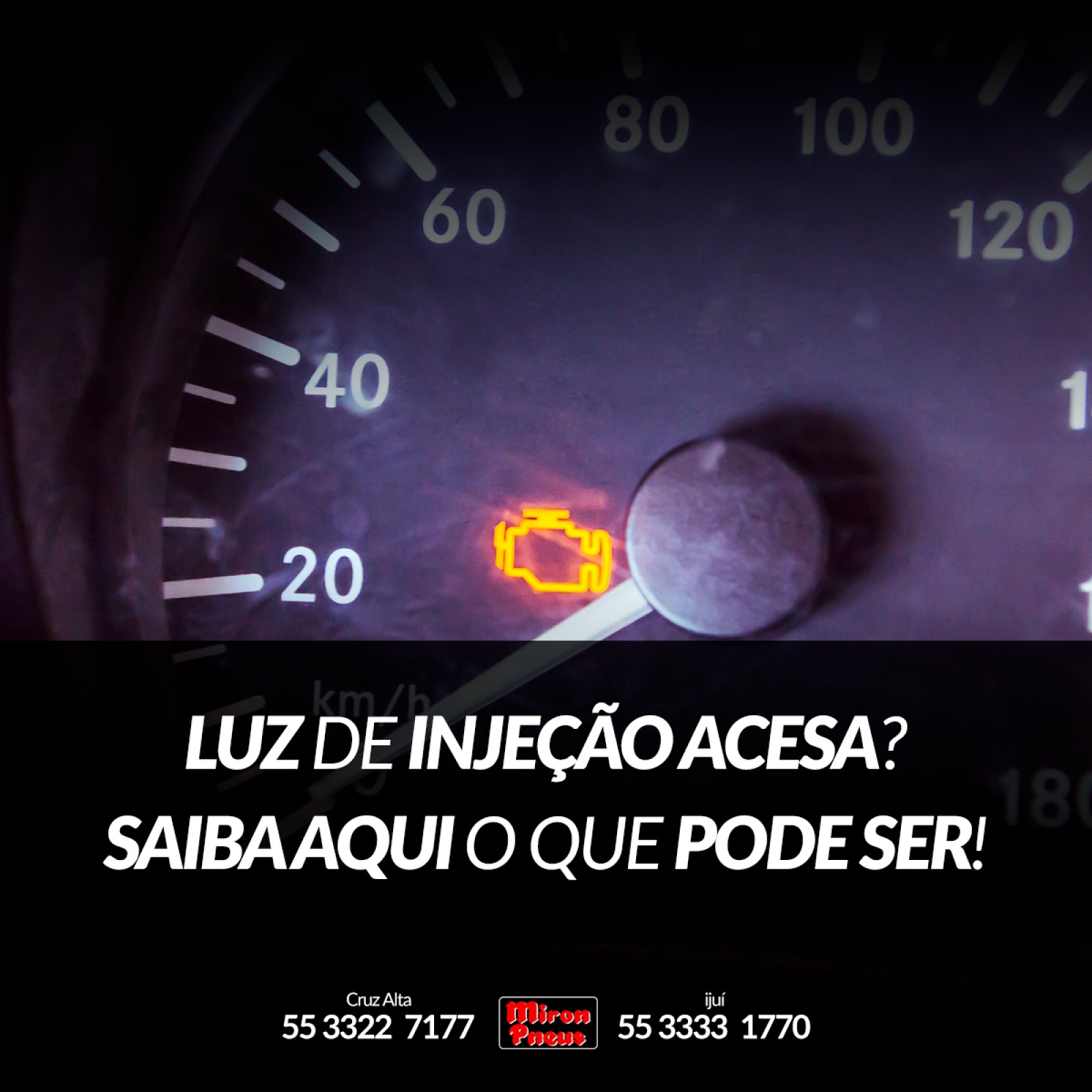 Luz de injeção acesa? Saiba aqui o que pode ser 