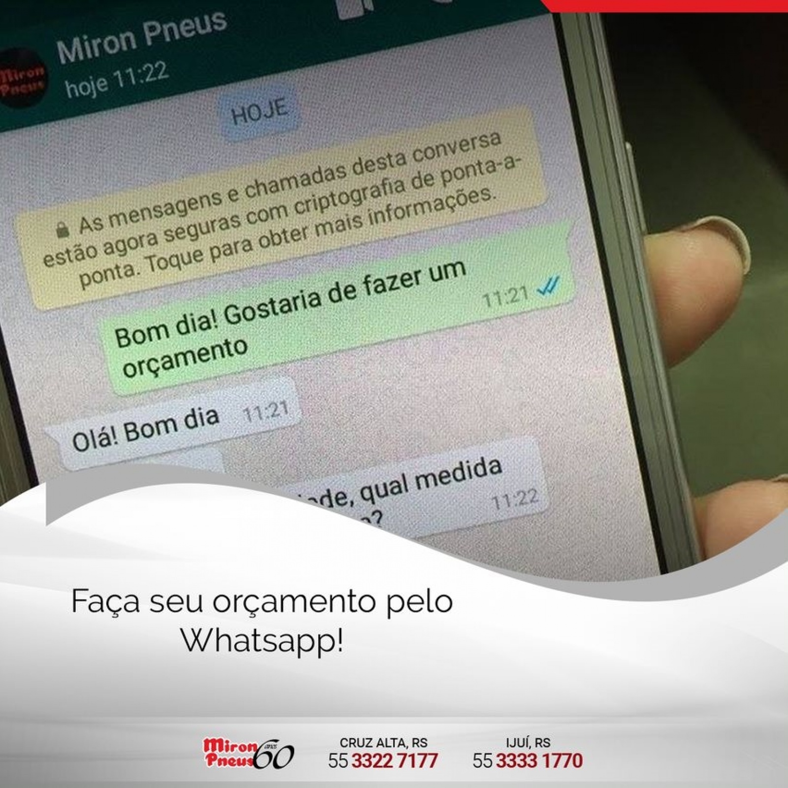 Solicite seu orçamento pelo Whatsapp