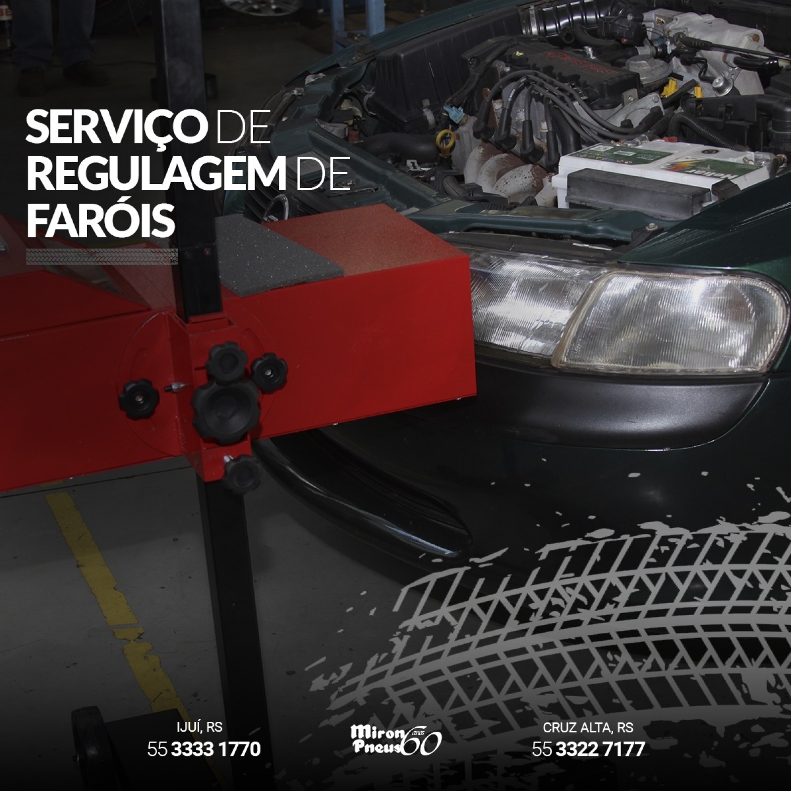 Serviço de regulagem de faróis